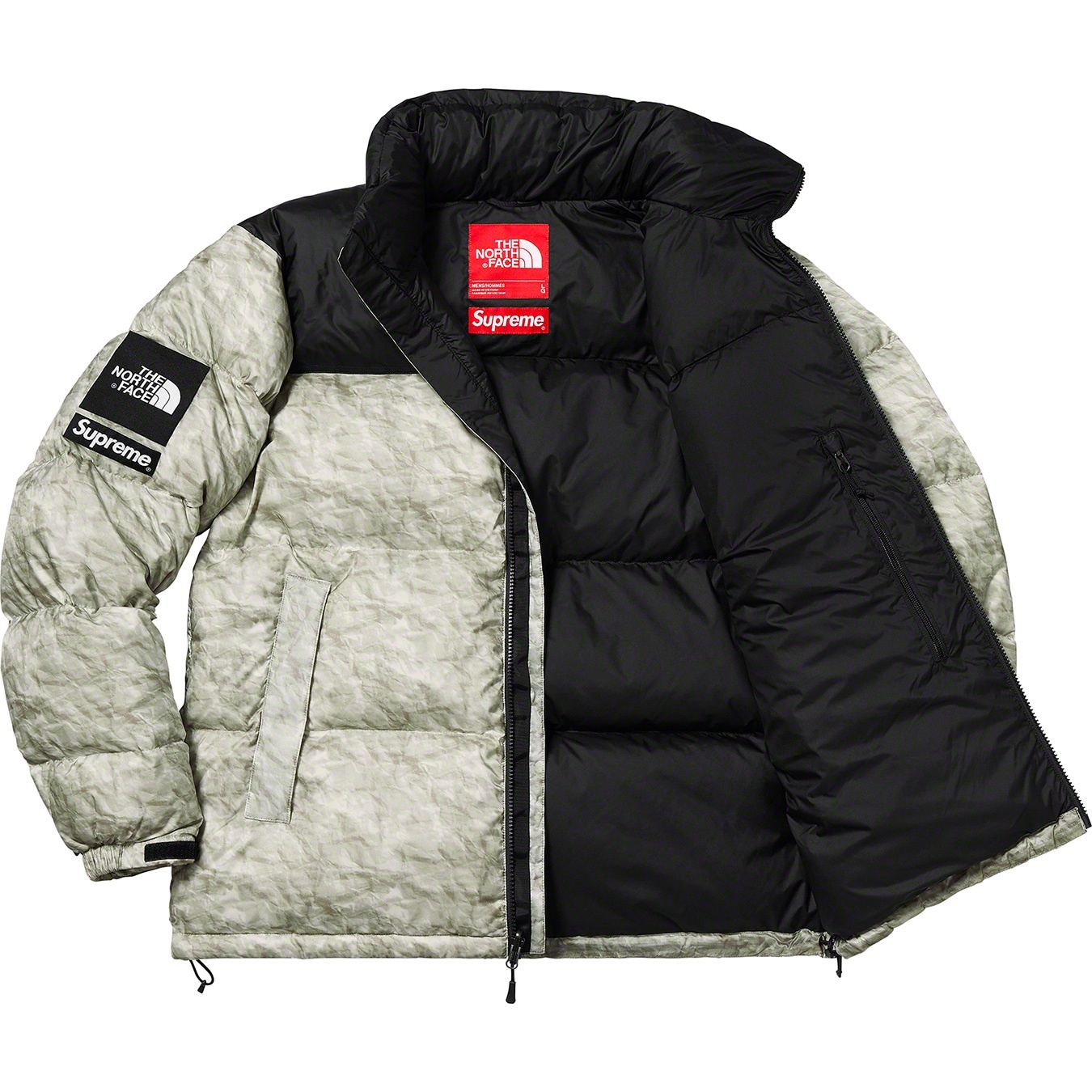 Supreme®/The North Face® Paper Print Nuptse Jacket view 6